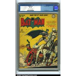 Batman #24 (DC, 1944) CGC VF 8.0 Cream to off-white pages. Batman and Robin are having a ball rid...