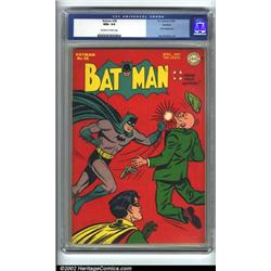 Batman #28 Rockford pedigree (DC, 1945) CGC NM+ 9.6 Off-white to white pages. The Joker appears i...