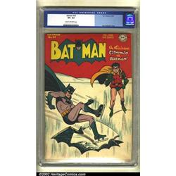 Batman #39 (DC, 1947) CGC VF+ 8.5 Cream to off-white pages. The cover announces that Catwoman is...