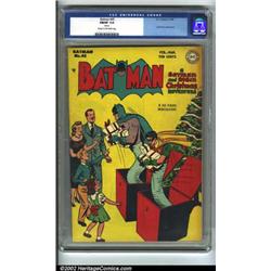 Batman #45 (DC, 1948) CGC FN/VF 7.0 Cream to off-white pages. This great Christmas cover features...