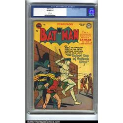 Batman #70 (DC, 1952) CGC VF/NM 9.0 White pages. Will Batman be replaced by the Robot Cop of Goth...