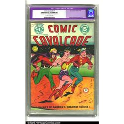 Comic Cavalcade #1 (DC, 1942) CGC Apparent VF 8.0 Slight (A) Off-white to white pages. A cool cut...