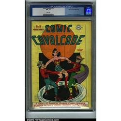Comic Cavalcade #14 Mile High pedigree (DC, 1946) CGC VF- 7.5 White pages. A fresh example from t...