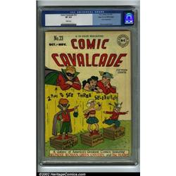 Comic Cavalcade #23 Mile High pedigree (DC, 1947) CGC VF 8.0 White pages. A beautiful book that p...