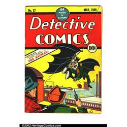 Detective Comics #27 (DC, 1939) Apparent VF- 7.5 Slight (A) Off-white to white pages. Barely a ye...