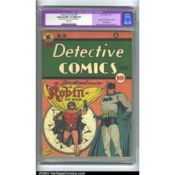 Detective Comics #38 (DC, 1940) CGC Apparent NM- 9.2 Slight (P) White pages. Featuring the first...