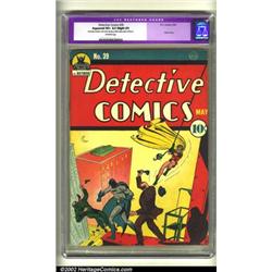 Detective Comics #39 (DC, 1940) CGC Apparent VF+ 8.5 Slight (P) Off-white pages. Batman is taking...