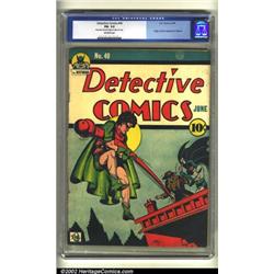 Detective Comics #40 (DC, 1940). CGC FN- 5.5 Off-white pages. The Joker may be trying to disguise...