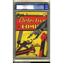 Detective Comics #98 (DC, 1945) CGC VF+ 8.5 Cream to off-white pages. One's first impression of t...