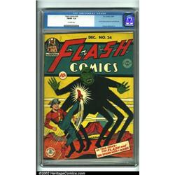 Flash Comics #24 (DC, 1941) CGC FN/VF 7.0 Off-white pages. Shelly Moldoff shows why he is so fond...