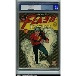 Flash Comics #26 (DC, 1942) CGC VF- 7.5 Off-white pages. This is a nice, solid copy of Flash Comi...
