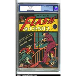 Flash Comics #42 (DC, 1943) CGC VF+ 8.5 Off-white pages. High-grade copies of major Golden Age ti...