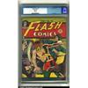Flash Comics #55 (DC, 1944) CGC VF+ 8.5 White pages. This is a truly striking Shelly Moldoff cove...