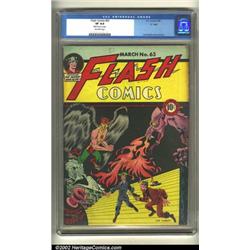 Flash Comics #63 "D" Copy pedigree (DC, 1945) CGC VF 8.0 Off-white pages. Joe Kubert renders a st...