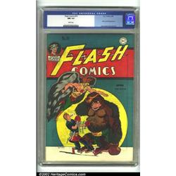 Flash Comics #70 (DC, 1946) CGC NM 9.4 White pages. Joe Kubert's classic version of Hawkman grace...