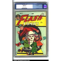 Flash Comics #72 Big Apple pedigree (DC, 1946) CGC NM 9.4 Off-white to white pages. This playful...