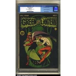Green Lantern #1 (DC, 1941) CGC FN 6.0 Off-white pages. With a solid black cover rendered by Howa...