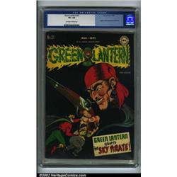 Green Lantern #27 (DC, 1947) CGC NM 9.4 Off-white to white pages. In this issue, Sky Pirate takes...