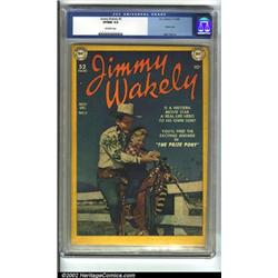 Jimmy Wakely #2 (DC, 1949) CGC VF/NM 9.0 Off-white pages. This is a great high-grade Western phot...