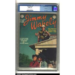 Jimmy Wakely #5 (DC, 1950) CGC VF/NM 9.0 Cream to off-white pages. This Golden Age classic has a...