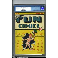 More Fun Comics #28 Mile High pedigree (DC, 1938) CGC NM- 9.2 Off-white pages. This fantastic, be...