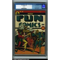 More Fun Comics #56 (DC, 1940) CGC VF 8.0 Off-white pages. This scarce Golden Age great features...