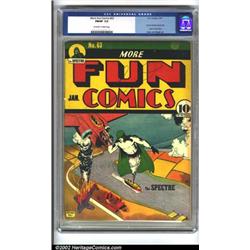 More Fun Comics #63 (DC, 1941) CGC FN/VF 7.0 Off-white to white pages. Hailing from DC's famously...