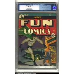 More Fun Comics #67 (DC, 1941) CGC FN+ 6.5 Off-white to white pages. Featuring the first origin o...