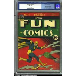 More Fun Comics #71 (DC, 1941) CGC FN+ 6.5 Off-white pages. Johnny Quick makes his debut is this...