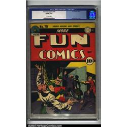 More Fun Comics #79 (DC, 1942) CGC FN/VF 7.0 Off-white pages. Here is a solid DC Golden Age book....