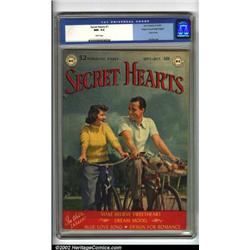 Secret Hearts #1 Mile High pedigree (DC, 1949) CGC NM- 9.2 White pages. According to Overstreet t...