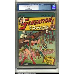 Sensation Comics #37 (DC, 1945) CGC NM+ 9.6 White pages. Here is a classic Wonder Woman comic fro...