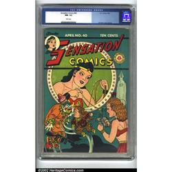 Sensation Comics #40 (DC, 1945) CGC NM- 9.2 White pages. On the cover to this issue it looks like...
