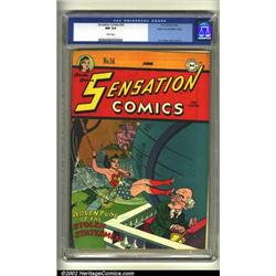 Sensation Comics #54 Mile High pedigree (DC, 1946) CGC NM 9.4 White pages. H.G. Peter renders a d...