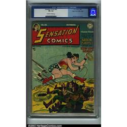 Sensation Comics #82 Mile High pedigree (DC, 1948) CGC VF+ 8.5 Off-white to white pages. This boo...