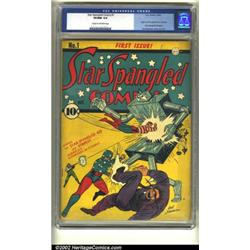 Star Spangled Comics #1 (DC, 1941) CGC VF/NM 9.0 Cream to off-white pages. Here's the first big i...