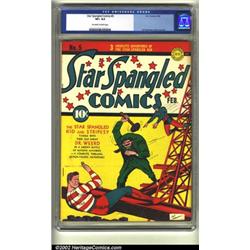 Star Spangled Comics #5 (DC, 1942) CGC VF+ 8.5 Off-white to white pages. The Star Spangled Kid co...