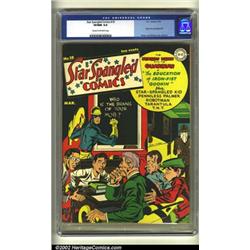 Star Spangled Comics #18 (DC, 1943) CGC VF/NM 9.0 Cream to off-white pages. This is an absolutely...