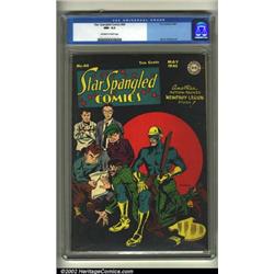 Star Spangled Comics #44 (DC, 1945) CGC NM- 9.2 Off-white to white pages. This striking cover fea...