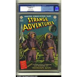 Strange Adventures #1 (DC, 1950) CGC VF/NM 9.0 Off-white to white pages. A Destination Moon movie...