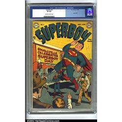Superboy #2 (DC, 1949) CGC VF 8.0 Off-white to white pages. This second issue of "The Adventures...