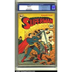Superman #5 (DC, 1940) CGC VF+ 8.5 Off-white to white pages. Superman was still getting his kicks...