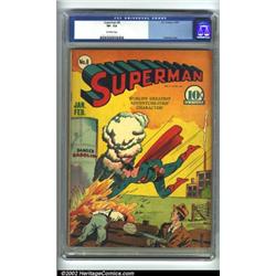 Superman #8 (DC, 1941) CGC VF- 7.5 Off-white pages. Early issues of Superman are getting super to...
