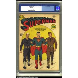 Superman #12 (DC, 1941) CGC VF 8.0 Off-white to white pages. A terrific patriotic cover by Fred R...
