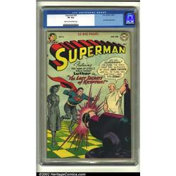 Superman #74 (DC, 1952) CGC VF 8.0 Dark tan to off-white pages. Lex Luthor has turned Lois Lane t...