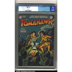 Tomahawk #1 (DC, 1950) CGC NM- 9.2 Off-white pages. This oft-overlooked title ran an impressive 2...