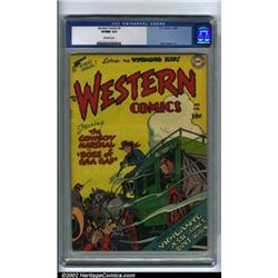 Western Comics #1 (DC, 1948) CGC VF/NM 9.0 Off-white pages. With this premiere issue, DC launched...