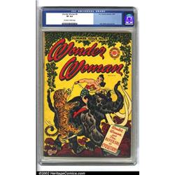 Wonder Woman #9 (DC, 1944) CGC VF 8.0 Off-white to white pages. Lots of foreground colors juice u...