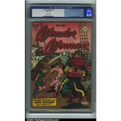 Wonder Woman #20 (DC, 1946) CGC VF- 7.5 Off-white pages. Our Amazon princess battles Red Beard in...
