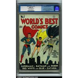 World's Best Comics #1 (DC, 1941) CGC VG/FN 5.0 Cream to off-white pages. Motivated by the succes...